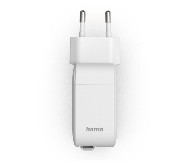 Hama ŁADOWARKA GAN 30W Z ZWIJANYM KABLEM 2 USB-C BIAŁA - 1548500 - zdjęcie 4
